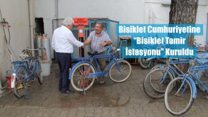 Bicycle repair stations were established at two locations in Ula, called ‘Little China’