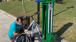 Bicycle Repair Stations were Established on the Beach